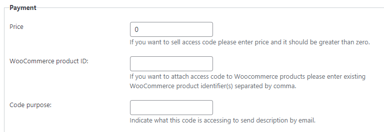 Setting up WooCommerce product IDs to the gift code - WordPress Register with Invitation Code