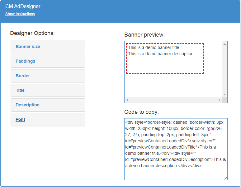 Using AdDesigner - WordPress Plugin Legal Disclaimer