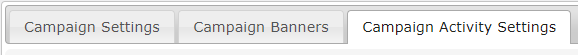 Campaign activity settings tab - Ad Server WordPress Plugin