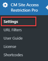 Navigation to the plugin settings - Content Dripping WordPress Plugin