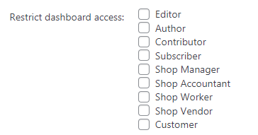 Restricting access to the dashboard - Content Dripping WordPress Plugin