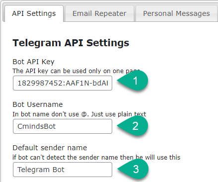 Connecting the created bot with the plugin - Telegram Plugin for WordPress