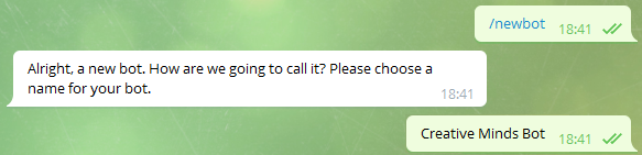 Specifying a friendly bot name - Telegram Group Bot Manager