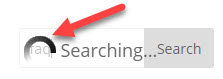 Loading icon - WordPress Search Suggestions