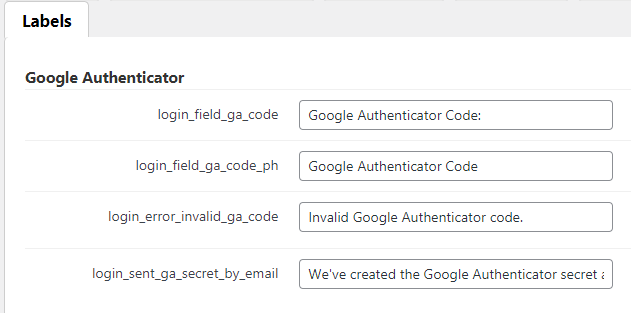 GA labels - How to Enable 2FA On WordPress