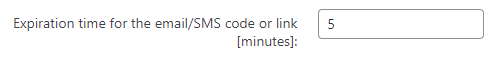 Specifying expiration time for email/SMS code or link - WordPress Two Step Authentication