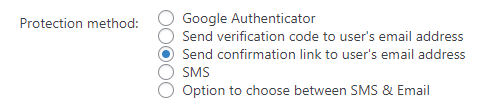 Choosing protection method - 2 Factor Authentication for WordPress