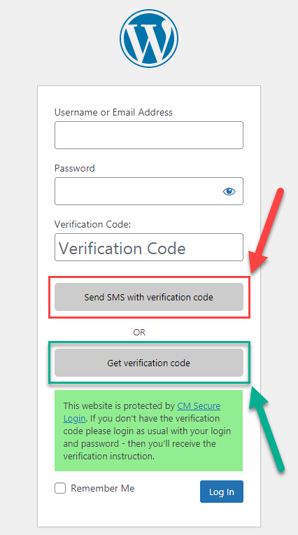 Choosing between SMS and email verifications - WordPress Login SMS Verification