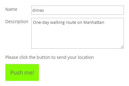 Form for sending current location - Maps WordPress Plugin