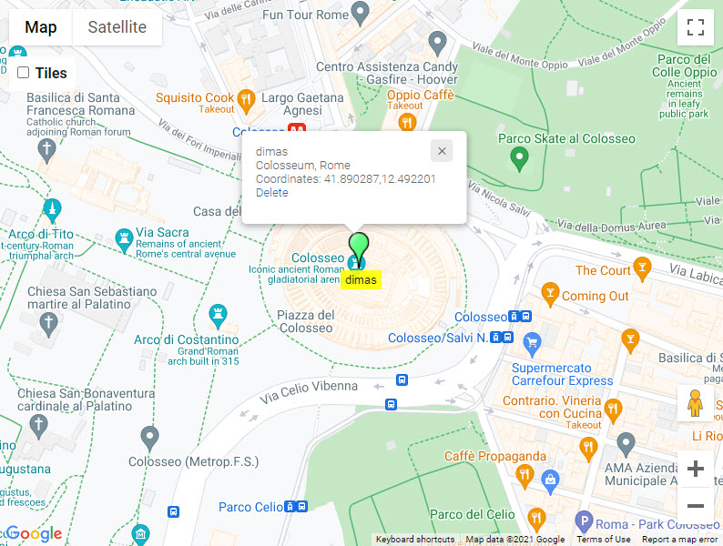 Temporary location - Google Maps WordPress Plugin