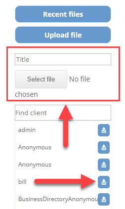 Simple form for sending files - WordPress Customer Portal Plugin