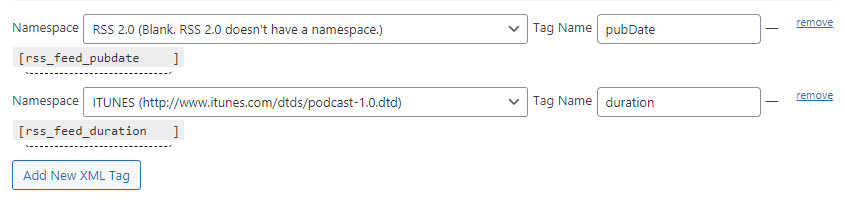 Examples of custom XML tags - RSS Feed Importer WordPress Plugin