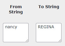 Fields for setting up the replacement - Search and Replace Plugin