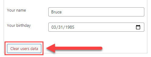 Clearing stored user data - Portal WordPress Plugin Private Content Per User