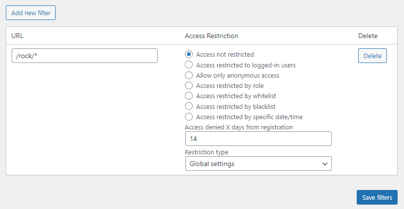 Restricting the access to the specific category by its path - WordPress Restrict Content