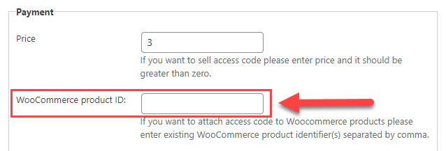 Keeping WooCommerce product ID field empty - Members Plugin Restrict Content