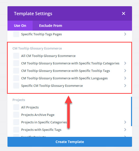 Glossary items available with Ecommerce version - Tooltip WordPress Plugin