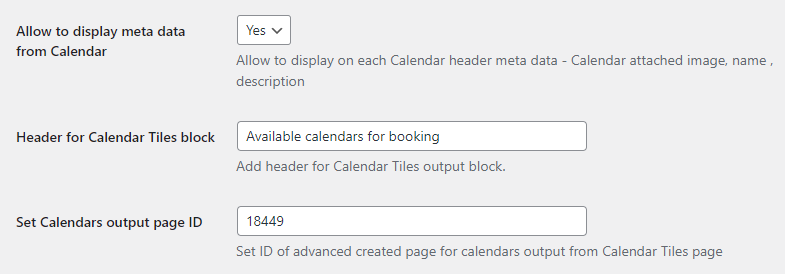 Settings - WordPress Plugin for Scheduling Consultations