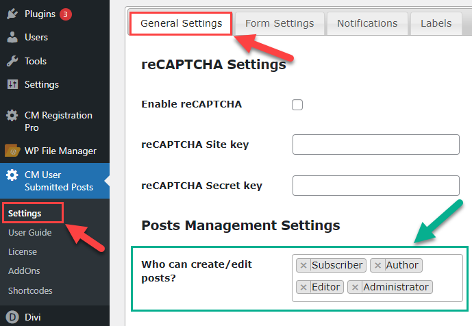 Choosing who is allowed to create and edit posts - WordPress Plugin to Allow Users to Post On Front End