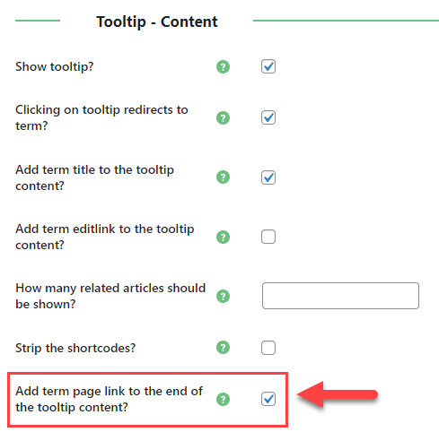 Adding link to the term page - WordPress Glossary Plugin