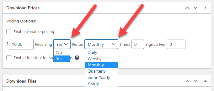 Managing recurring payments - WordPress Video Lessons Plugin