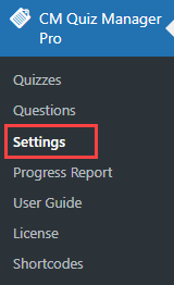 Navigation to the plugin settings - WordPress Test Plugin