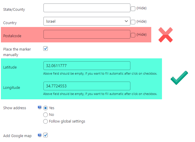 Setting up Latitude and Longitude for a business - WordPress Directory Plugin