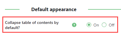 Enabling collapsing the TOC by default - Floating Table of Contents WordPress