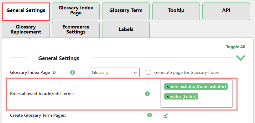 Choosing user roles which are allowed to add and edit terms - Wiki Plugin for WordPress