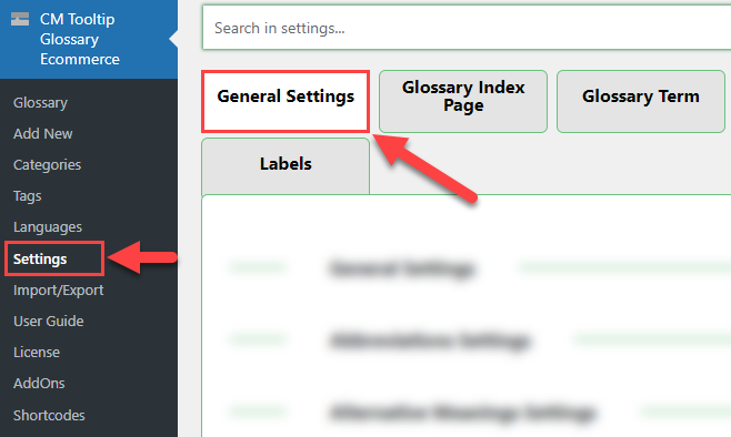 General settings - Knowledge Base WordPress Plugin