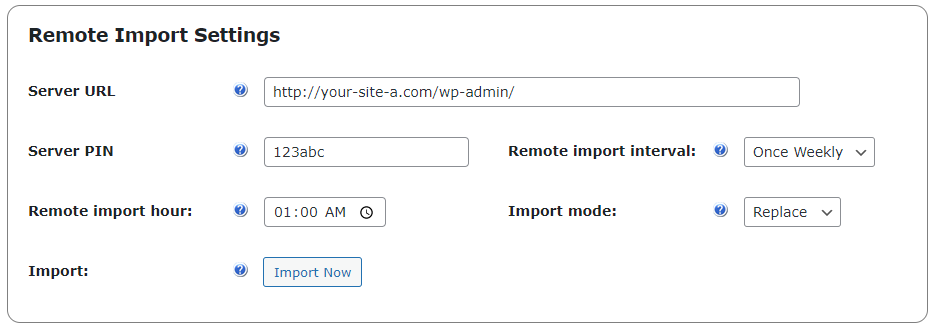 Remote import settings - Knowledge Base WordPress Plugin