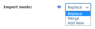 Choosing 'Replace' import mode - Wiki WordPress Plugin