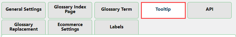 Tooltip settings - Tooltip Plugin WordPress