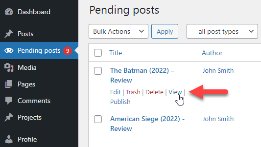 Viewing the post - Content Moderation Tools