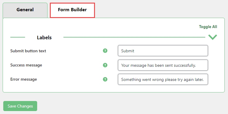 Popup Form Builder Settings - Timed Popup WordPress Plugin