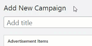 Popup campaign title - WordPress Popup Form