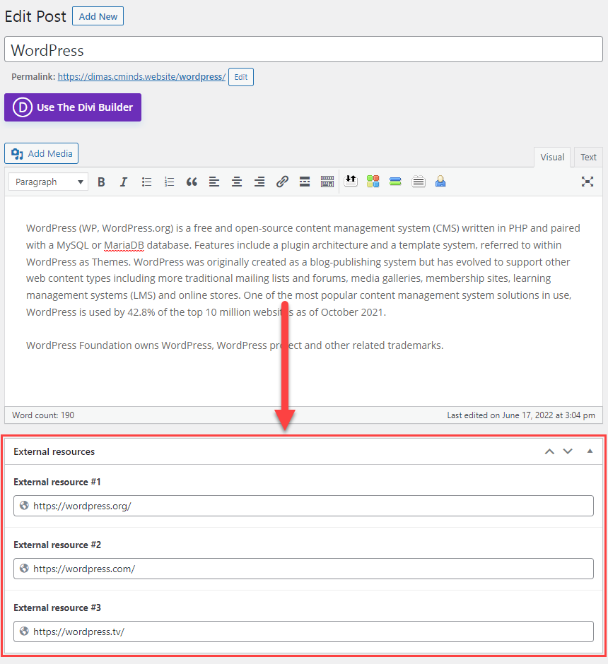 Custom fields added into the post - Front End Post Submission WordPress Plugin