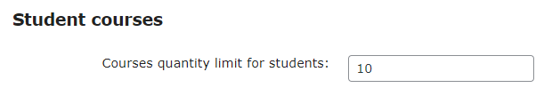Setting up the limit of courses for students - WordPress Plugin for Creating Online Courses