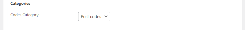 Selecting a category for generated sequence of codes - WordPress Invitation Code