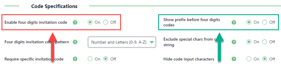 Invitation codes specifications - WordPress Register with Invitation Code