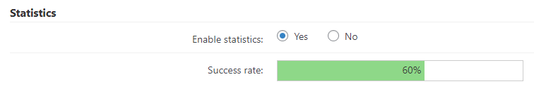 Statistics settings - WordPress Two Factor Authentication Plugin