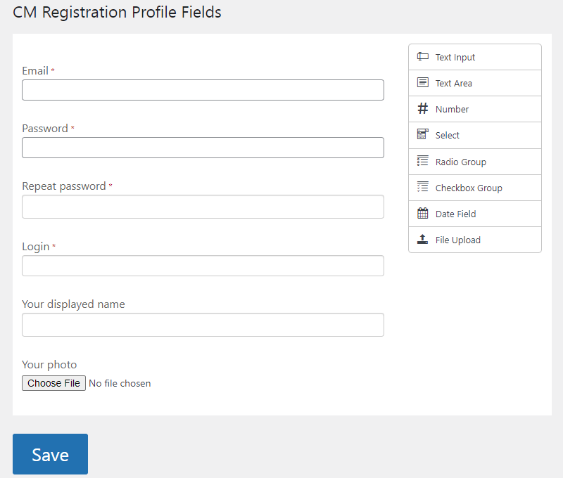 Form Builder - WordPress Plugin User Registration