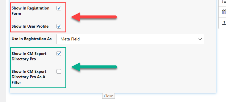 WordPress Member Directory plugin integration settings - WordPress Custom Login