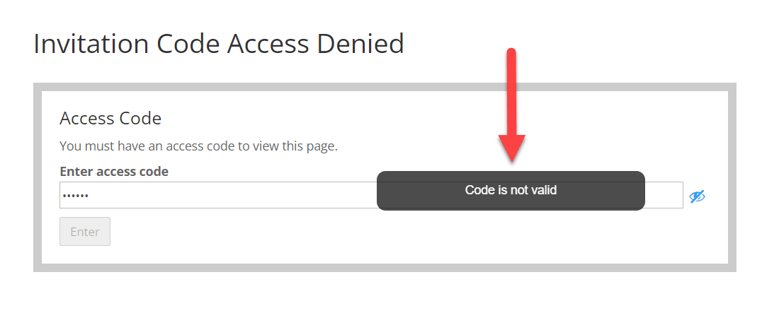 Denying the code which has already been used on another page - WordPress Content Restriction