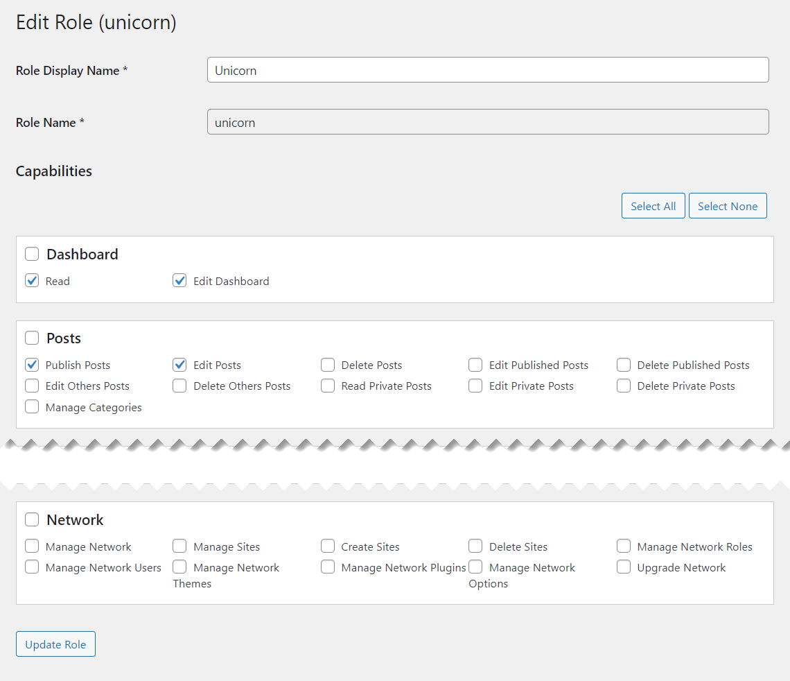 Editing existing user role - How to Enable 2FA On WordPress