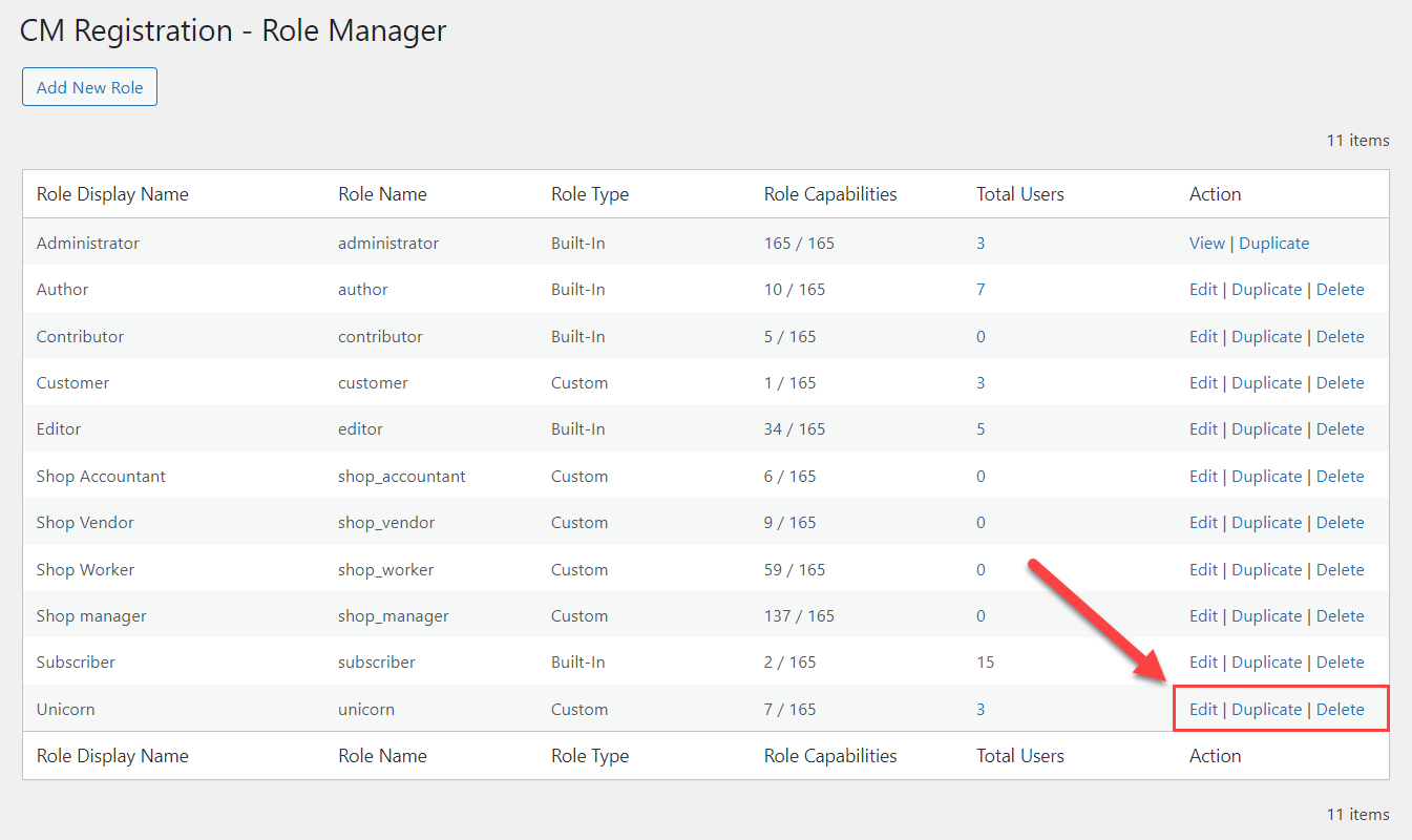 Managing user roles - Social Login WordPress