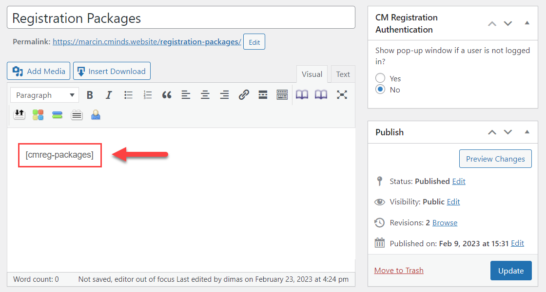 Displaying the membership plans on the front-end - WordPress Login Plugin