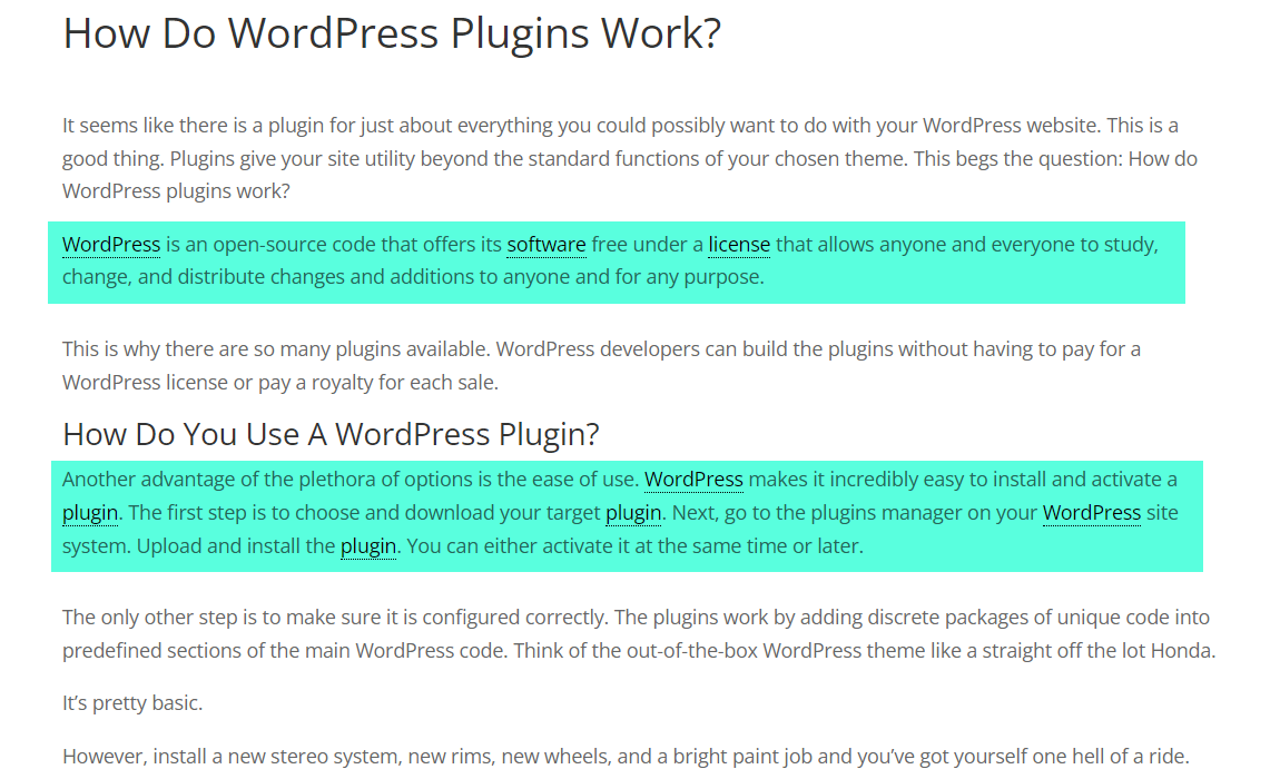 Displaying terms in certain post areas only - Wiki WordPress Plugin