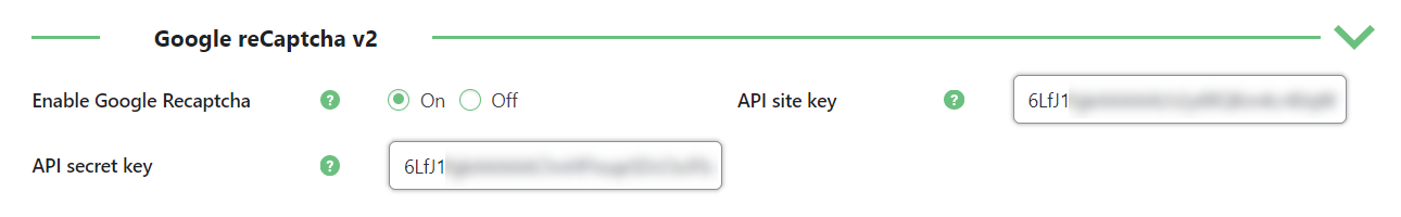 Google reCaptcha settings - Portal WordPress Plugin Private Content Per User