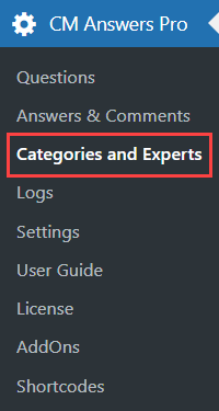 Managing categories and experts - WordPress Discussion Forum